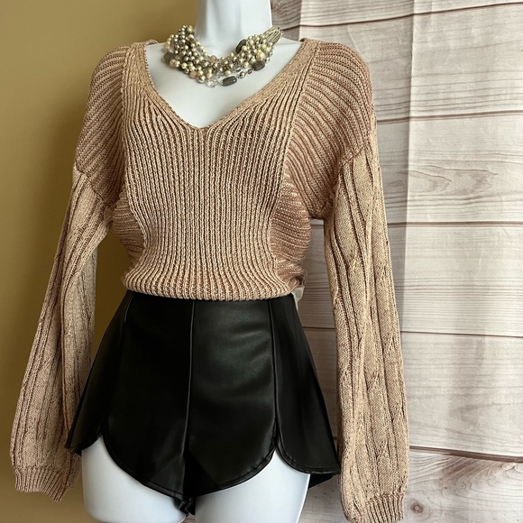 Free People When It Rains Sweater NWT - Picture 12 of 16